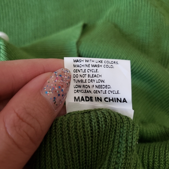 Knit Womens Floral V Neck  Short Sleeve Knitwear Pullover Top Sweater - Picture 6 of 9